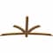 Ekena Millwork Davenport Timber Gable Bracket, Western Red Cedar, 72"W x 36"H x 1 1/2"D x 3 1/2"F, 12/12 Pitch GBW072X36X0204DAV00SWR - alternate 2